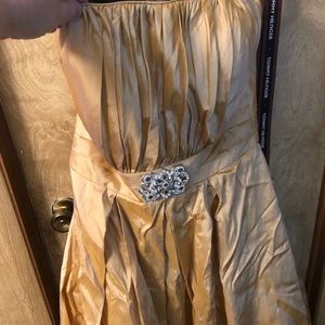Gold formal dress